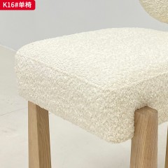 千匠一品 现代风格 实木框架+软包 时尚大气餐椅K16-J