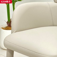 千匠一品 现代风格 优质皮艺面料+高密度海绵+实木框架 时尚大气椅子k20-J