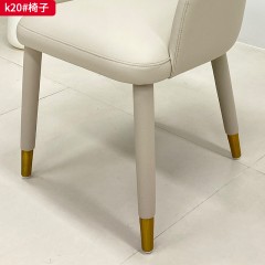 千匠一品 现代风格 优质皮艺面料+高密度海绵+实木框架 时尚大气椅子k20-J