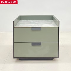 千匠一品 现代风格 岩板+实木多层板+烤漆工艺 时尚大气床头柜k23-J