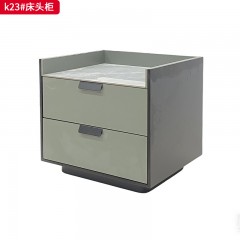 千匠一品 现代风格 岩板+实木多层板+烤漆工艺 时尚大气床头柜k23-J