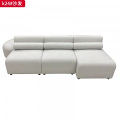 千匠一品 现代风格 实木内置框架+高密度高回弹环保海绵+超纤面料 时尚大气沙发k24-J