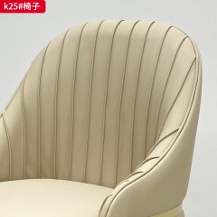 千匠一品 现代风格 实木底框架+实木弯板+超纤皮面料+高密度海绵 时尚大气椅子k25-J