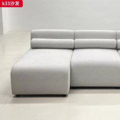 千匠一品 现代风格 实木内置框架+高密度高回弹环保海绵+优质棉麻面料 时尚大气沙发K33-J