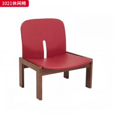 千匠一品 中古风格 白蜡木+坐垫 时尚优雅休闲椅1021-L