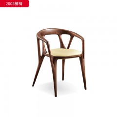 千匠一品 中古风格 白蜡木+坐垫(西皮 布面）时尚优雅餐椅2005-L