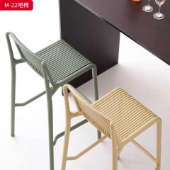 千匠一品 现代风格 全新PP材质 时尚简约吧椅M-22-L