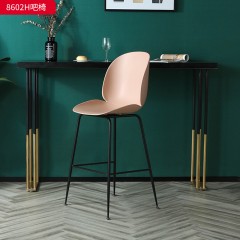 千匠一品 现代风格 PP胶+五金脚架 时尚大气吧椅8602H-J