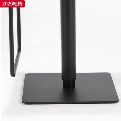 千匠一品 现代极简风格 马鞍皮+高密度海绵+铁艺脚架 时间约吧椅2020-J
