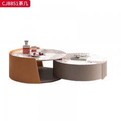 千匠一品 意式轻奢风格 岩板+环保中纤板 时尚优雅茶几 电视柜CJ8851-L