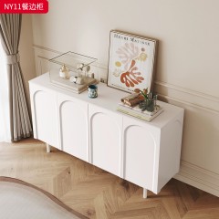 千匠一品 法式奶油风格 E1级环保中纤板+烤漆 时尚优雅餐边柜NY11-L