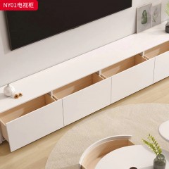 千匠一品 现代奶油风格 E1级环保中纤板+烤漆 时尚简约电视柜NY01-L