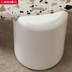 千匠一品 法式奶油风格 水磨石+环保中纤板+烤漆工艺 时尚优雅茶几CJ8999-L