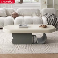 千匠一品 法式奶油风格 环保中纤板+烤漆工艺 时尚优雅茶几CJ9002-L