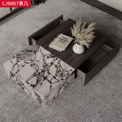 千匠一品 意式极简风格 岩板+环保中纤板 时尚优雅茶几CJ9007-L