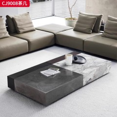 千匠一品 意式极简风格 岩板+环保中纤板 时尚优雅茶几CJ9008-L
