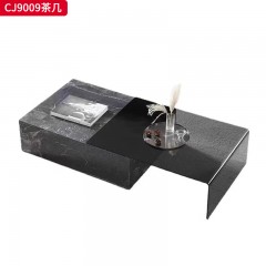 千匠一品 意式极简风格 岩板+环保中纤板 时尚优雅茶几CJ9009-L