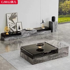 千匠一品 意式极简风格 岩板+环保中纤板 时尚优雅茶几CJ9012-L
