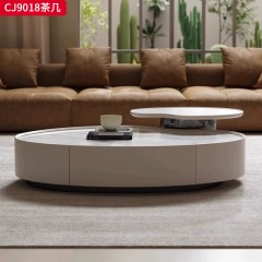 千匠一品 意式极简风格 岩板+环保中纤板+烤漆工艺 时尚优雅茶几CJ9018-L