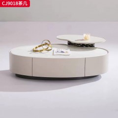 千匠一品 意式极简风格 岩板+环保中纤板+烤漆工艺 时尚优雅茶几CJ9018-L