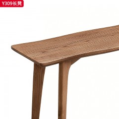 千匠一品 北欧风格 北美白蜡木 时尚大气长凳Y309-L