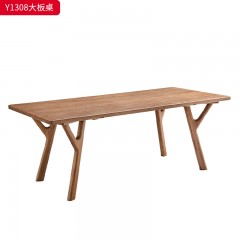 千匠一品 北欧风格 北美白蜡木实木 时尚大气大板桌Y1308-J