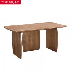 千匠一品 北欧风格 北美白蜡木实木 时尚大气书桌茶台Y1311-J