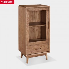 千匠一品 北欧风格 北美白蜡木 时尚大气边柜Y501-L