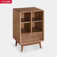 千匠一品 北欧风格 北美白蜡木 时尚大气边柜Y502-L