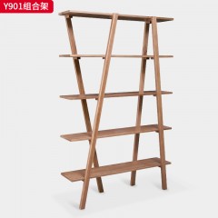 千匠一品 北欧风格 北美白蜡木 时尚大气组合架Y901-L
