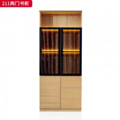 千匠一品 北欧风格 进口白蜡木+玻璃柜门 时尚大气衣柜211-L