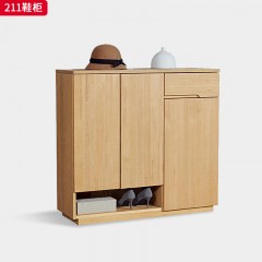 千匠一品 北欧风格 进口白蜡木 时尚大气鞋柜211-L