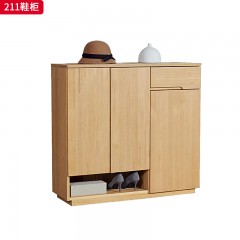 千匠一品 北欧风格 进口白蜡木 时尚大气鞋柜211-L