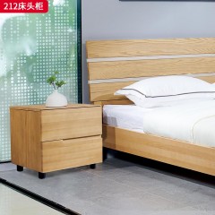 千匠一品 北欧风格 进口白蜡木+松木床板 时尚大气床219-L