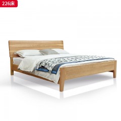 千匠一品 北欧风格 进口白蜡木+松木床板 时尚大气床226-J