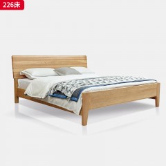 千匠一品 北欧风格 进口白蜡木+松木床板 时尚大气床226-J