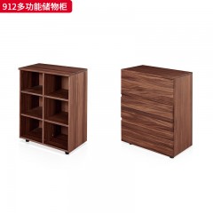 千匠一品 北欧风格 黑胡桃木 时尚大气多功能储物柜912-J