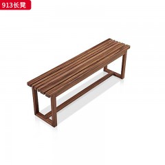 千匠一品 北欧风格 黑胡桃木 时尚大气长凳913-L
