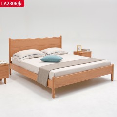 千匠一品 北欧风格 进口红橡木 时尚大气床LA2306-J