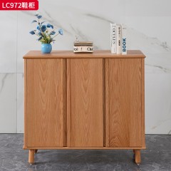 千匠一品 北欧风格 进口红橡木 时尚大气鞋柜LC972-J