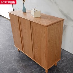 千匠一品 北欧风格 进口红橡木 时尚大气鞋柜LC972-J