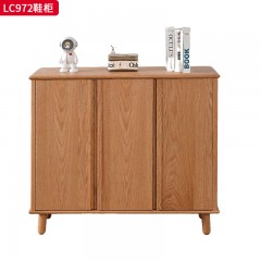 千匠一品 北欧风格 进口红橡木 时尚大气鞋柜LC972-J