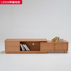 千匠一品 北欧风格 进口红橡木 时尚大气伸缩地柜LD926-J