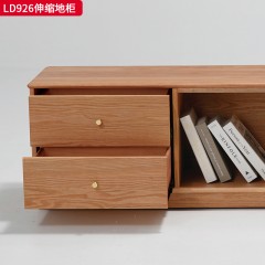 千匠一品 北欧风格 进口红橡木 时尚大气伸缩地柜LD926-J