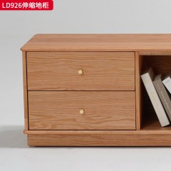 千匠一品 北欧风格 进口红橡木 时尚大气伸缩地柜LD926-J