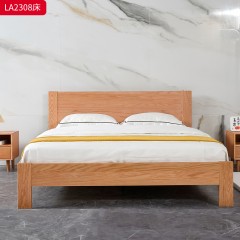 千匠一品 北欧风格 北美进口红橡木 时尚大气床LA2308-J