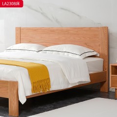 千匠一品 北欧风格 北美进口红橡木 时尚大气床LA2308-J