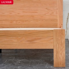 千匠一品 北欧风格 北美进口红橡木 时尚大气床LA2308-J
