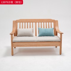 千匠一品 北欧风格 北美红橡木+布艺软包+高密度海绵 时尚大气沙发 脚踏LS976-J