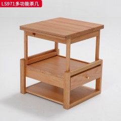 千匠一品 北欧风格 进口红橡木 时尚大气多功能茶几LS971-J